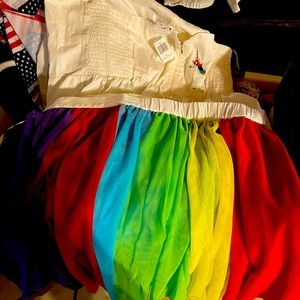 NWT Disney inside out romper w/ rainbow skirt.